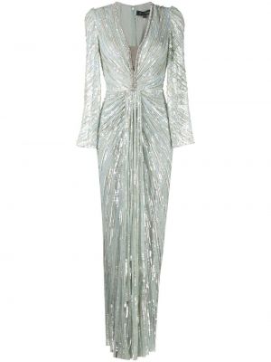 Robe de soirée à paillettes Jenny Packham vert