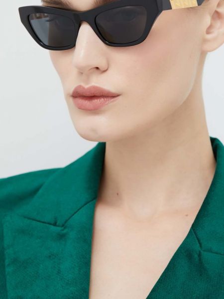 Czarne okulary przeciwsłoneczne Versace