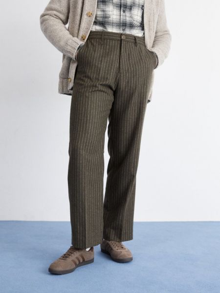 Spodnie klasyczne Wax London brązowe