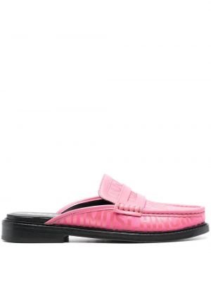 Pantofi loafer Moschino roz