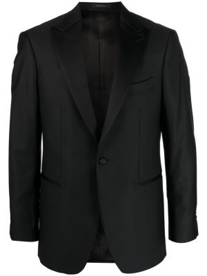 Volnena ukrojena obleka Boggi Milano črna