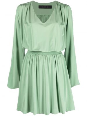 Kleid mit v-ausschnitt Federica Tosi grün