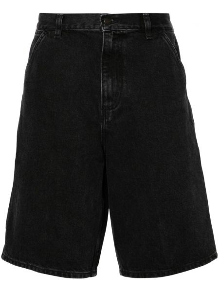 Kratke traper hlače Carhartt Wip crna