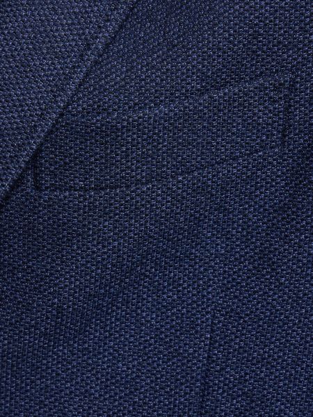 Blazer de algodón de tela jersey Zegna azul