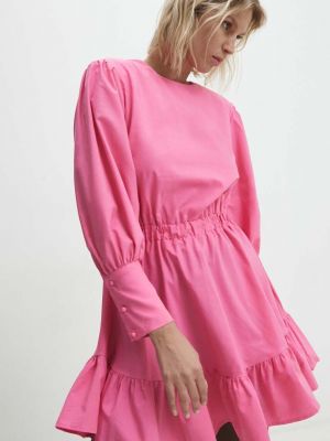 Sukienka mini Answear Lab różowa