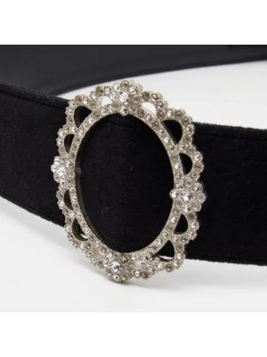 Cinturón de cuero Chanel Vintage negro