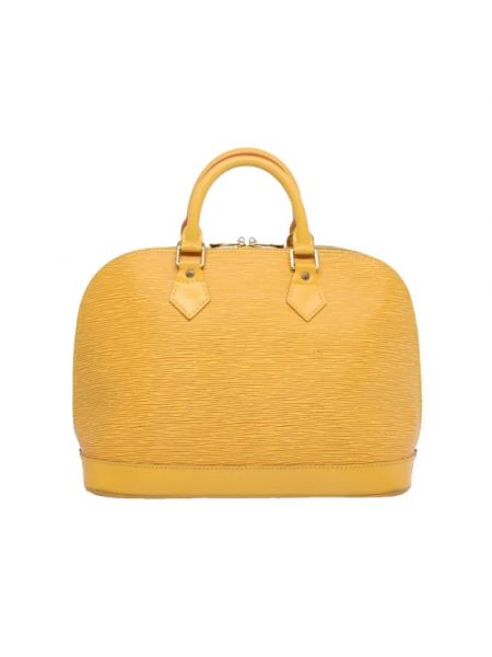 Torba skórzana retro Louis Vuitton Vintage żółta