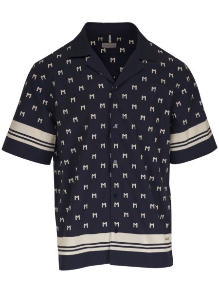 Chemise en coton à imprimé Moncler