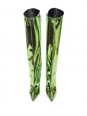 Iš natūralios odos auliniai batai Alexandre Vauthier žalia