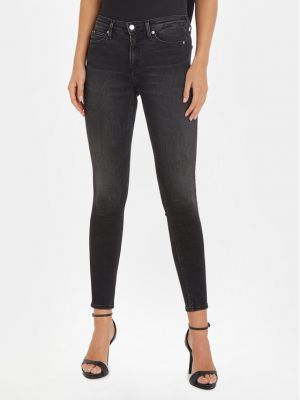 Jeansy skinny Calvin Klein Jeans czarne