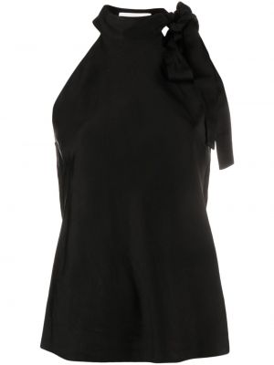 Блуза с панделка без ръкави Zimmermann черно