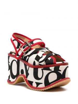 Raštuotos sandalai su platforma Vivienne Westwood