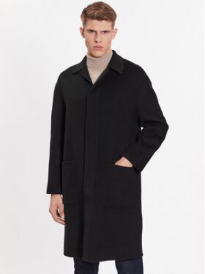 Вовняне пальто Calvin Klein чорне