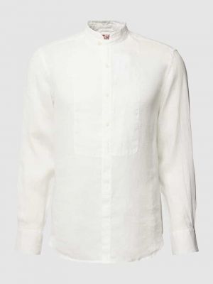 Lniana koszula ze stójką Mc2 Saint Barth biała