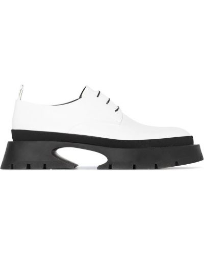 Zapatos oxford con plataforma Jil Sander blanco
