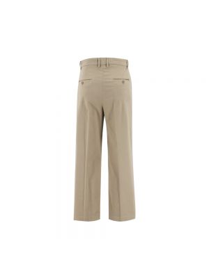Pantalones chinos de algodón plisados Aspesi beige
