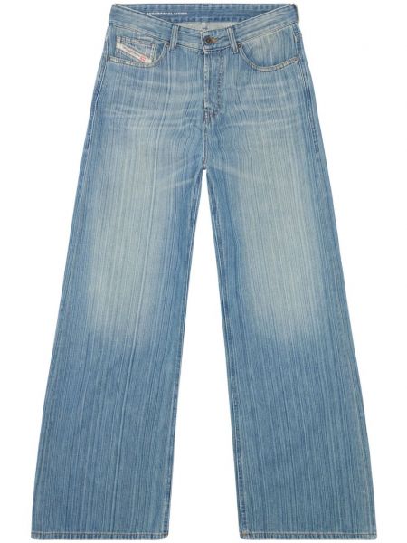 Voľné džínsy s nízkym pásom Diesel modrá