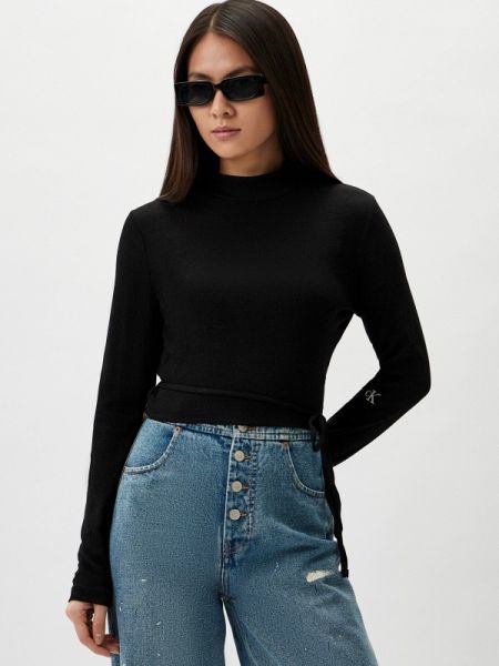 Лонгслив Calvin Klein Jeans черный