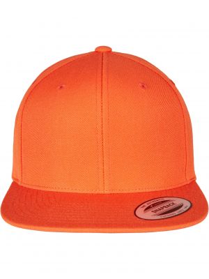 Kepurė su snapeliu Flexfit oranžinė