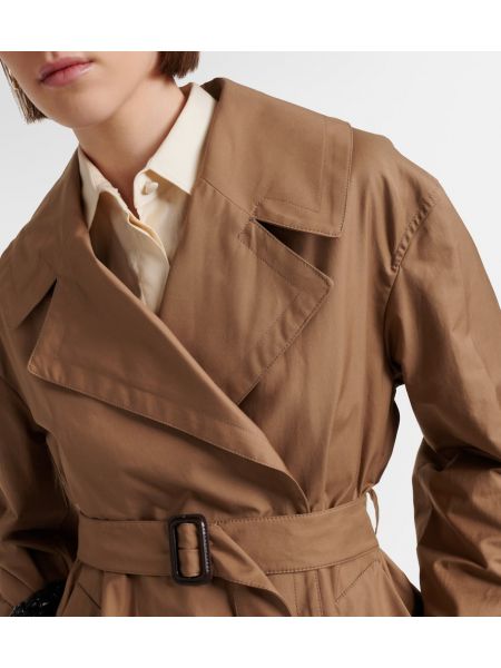 Abrigo corto de algodón Max Mara beige