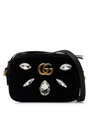 Βελούδινη τσάντα χιαστί Gucci Pre-owned