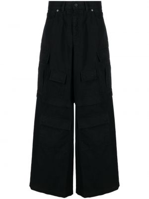 Voľné bavlnené nohavice Ambush čierna