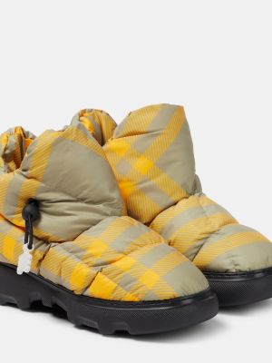 Клетчатые зимние ботинки Burberry