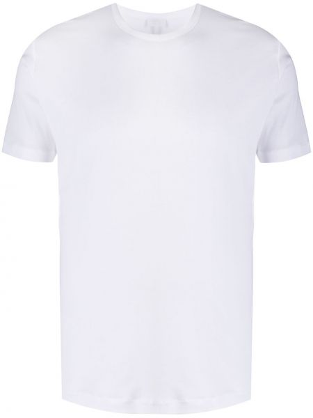 Прилепнала тениска Sunspel бяло
