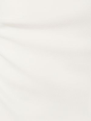 Krepp v-nyakú mini ruha Mônot fehér
