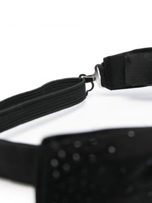 Šilkinis kaklaraištis su lankeliu su kristalais Dsquared2 juoda