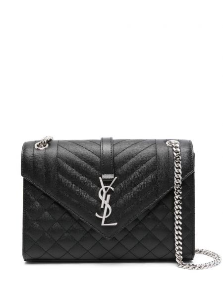 Quiltet taske Saint Laurent sort