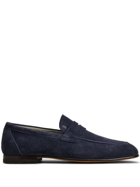 Flade ruskind loafers Tod's blå