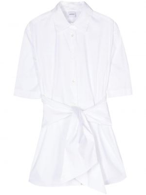 Čipkovaná šnurovacia košeľa Aspesi biela