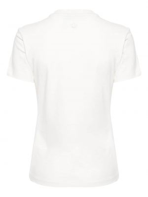 Křišťálové bavlněné tričko Adidas bílé