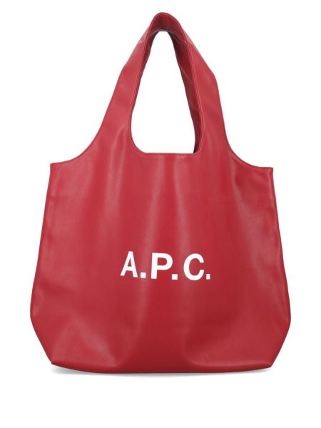 Шопинг чанта с принт A.p.c.