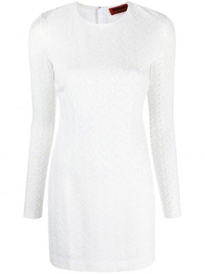 Pletené mini šaty Missoni bílé