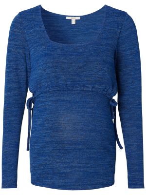 Tričko s dlhými rukávmi Esprit Maternity modrá