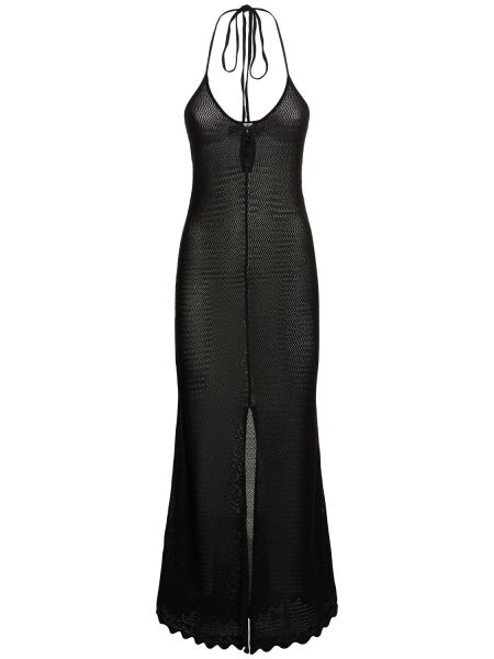 Pamučna maksi haljina The Garment crna