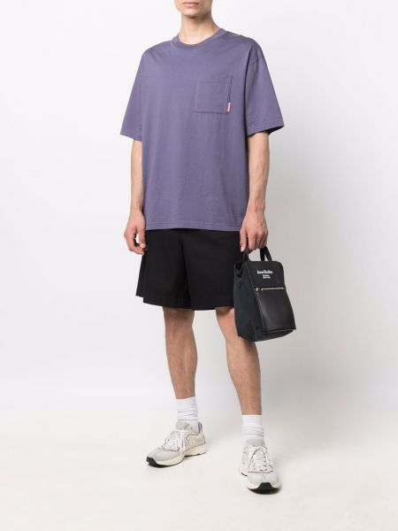Camiseta con bolsillos Acne Studios violeta