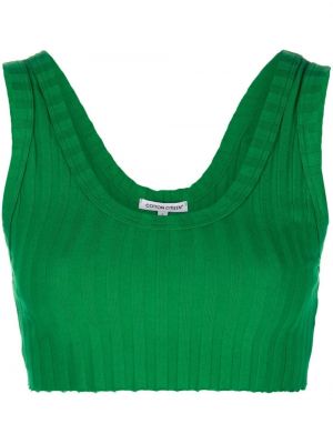 Bomull tank top Cotton Citizen grønn