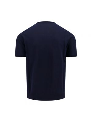 Camisa de punto Roberto Collina azul