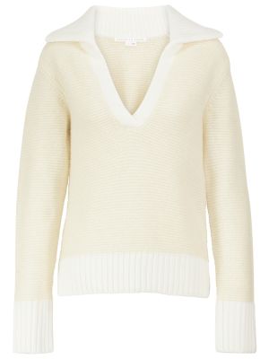 Пуловер Veronica Beard бяло