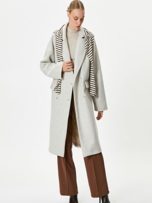 Melanžový kabát Koton šedý
