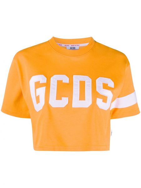 Camiseta con estampado Gcds naranja