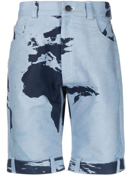 Bermuda kratke hlače s potiskom z abstraktnimi vzorci Stain Shade
