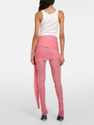 Átlátszó leggings Blumarine rózsaszín