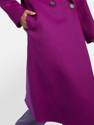 Palton de lână oversize Stella Mccartney violet