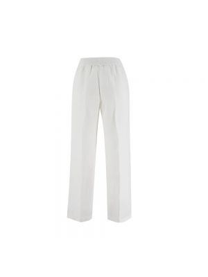 Pantalones de lino Le Tricot Perugia blanco