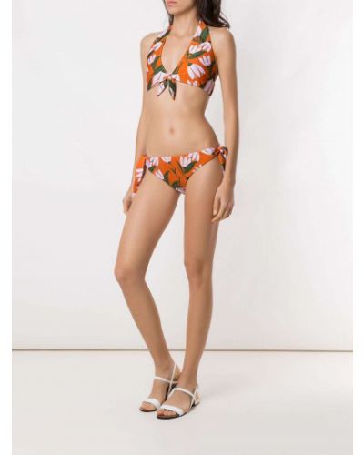 Bikini con estampado Adriana Degreas naranja