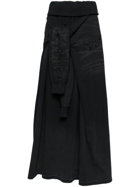 Pamučna maksi suknja Juun.j crna